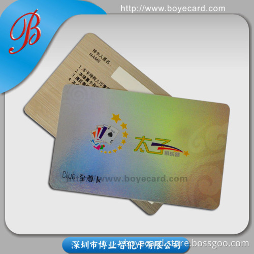 Laser Foil Overlay Laminated PVC Anti-Counterfeit Card
